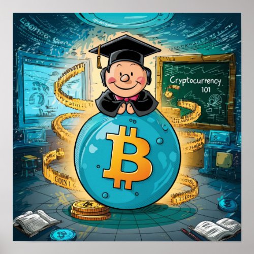 Cryptocurrency Graduation Poster