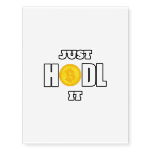 Cryptocurrency Hodl bitcoin Temporary Tattoos
