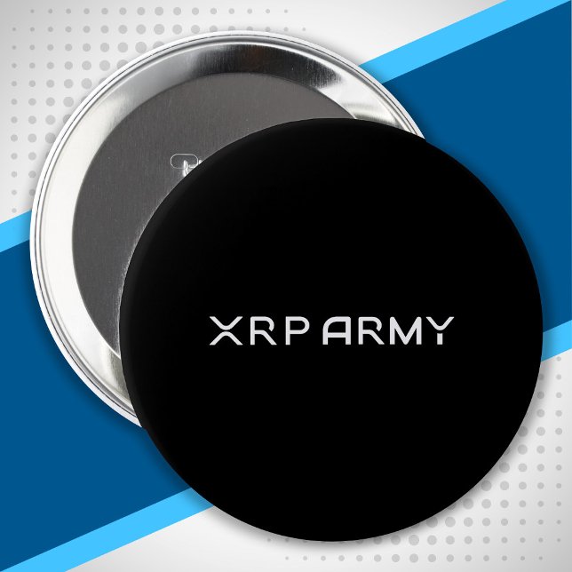 Cryptocurrency Meme XRP Army Quote Hodl Crypto Button (Creator Uploaded)