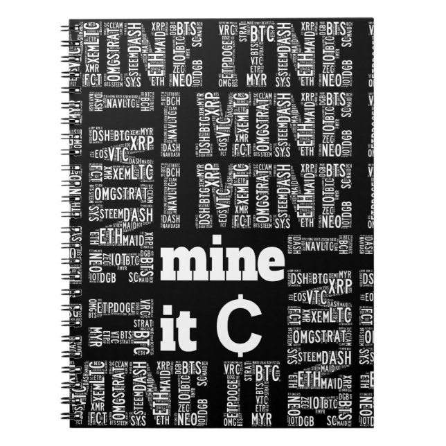 Cryptocurrency mining notebook (Front)