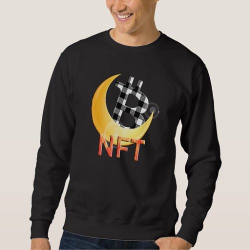 Cryptocurrency Nft Buffalo Plaid Goes To The Moon  Sweatshirt