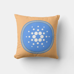 cryptocurrency style throw pillow