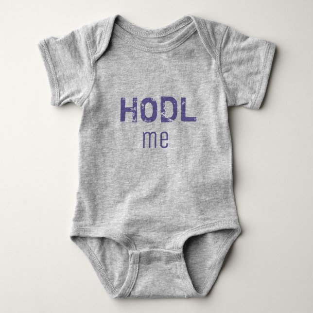 Cryptocurrency t-shirt for Bitcoin Baby Baby Bodysuit (Front)