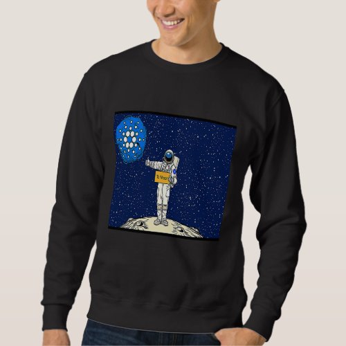 Cryptocurrency Talk  Fun ADA Cardano Hitchhiker To Sweatshirt