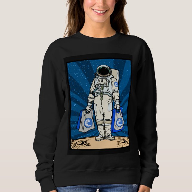Cryptocurrency Talk  To The Moon Bittorrent BTT Sp Sweatshirt (Front)