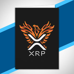 Cryptocurrency XRP Crypto Orange Rising Phoenix Card