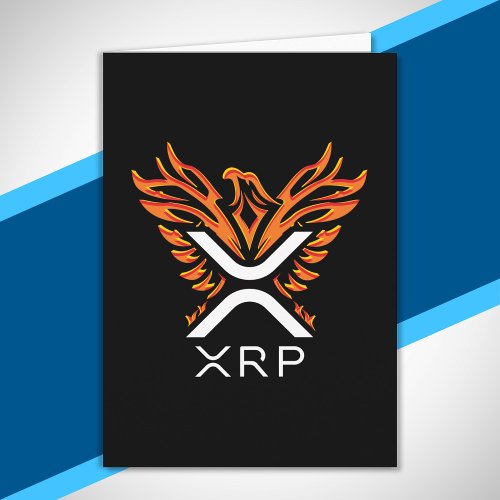 Cryptocurrency XRP Crypto Orange Rising Phoenix Card