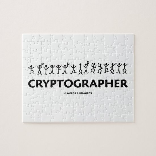 Cryptographer (Dancing Men Stick Figures) Jigsaw Puzzle