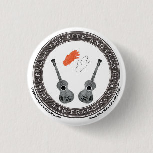 Cryptohelix badge for bandcamp single pinback button