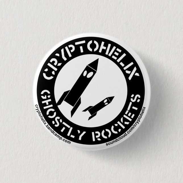 Cryptohelix - Ghostly Rockets Button (Front)