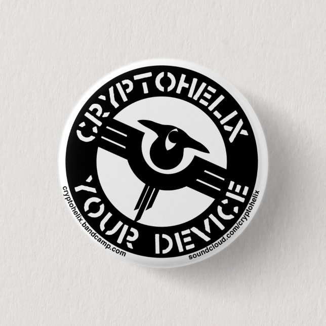 Cryptohelix - Your Device Button (Front)