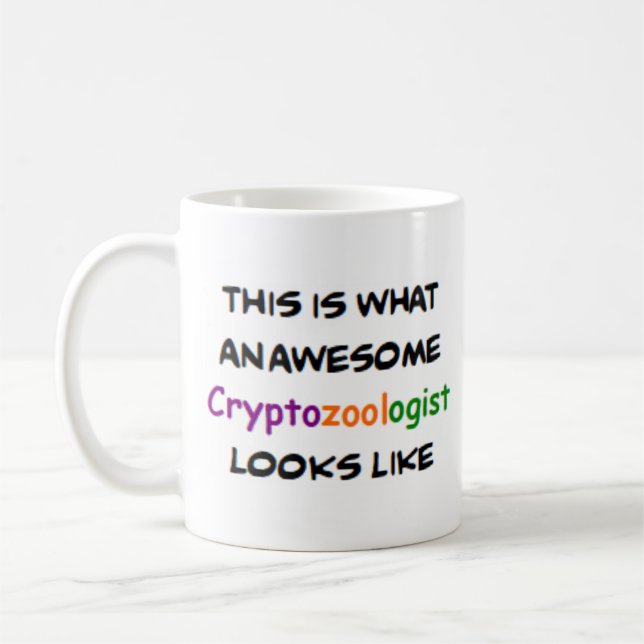 cryptozoologist, awesome coffee mug (Left)