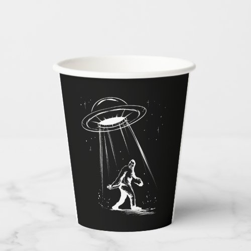 Cryptozoology Bigfoot Alien for Men Halloween Paper Cups