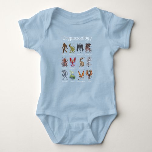 Cryptozoology Cryptid Creatures Baby Bodysuit