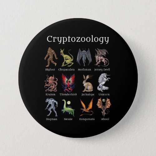 Cryptozoology Cryptid Creatures Button