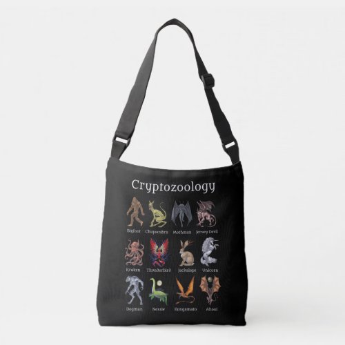 Cryptozoology Cryptid Creatures Crossbody Bag