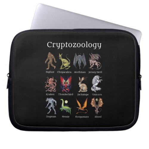 Cryptozoology Cryptid Creatures Laptop Sleeve