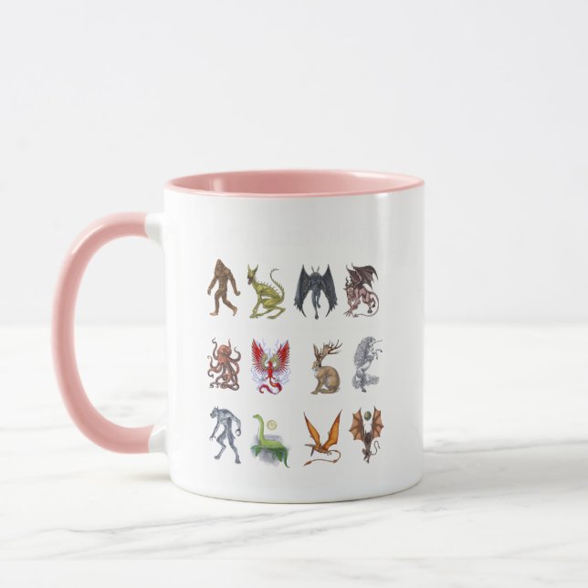 Cryptozoology Cryptid Creatures Mug (Left)