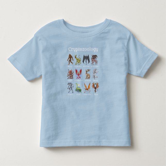Cryptozoology Cryptid Creatures Toddler T-shirt (Front)