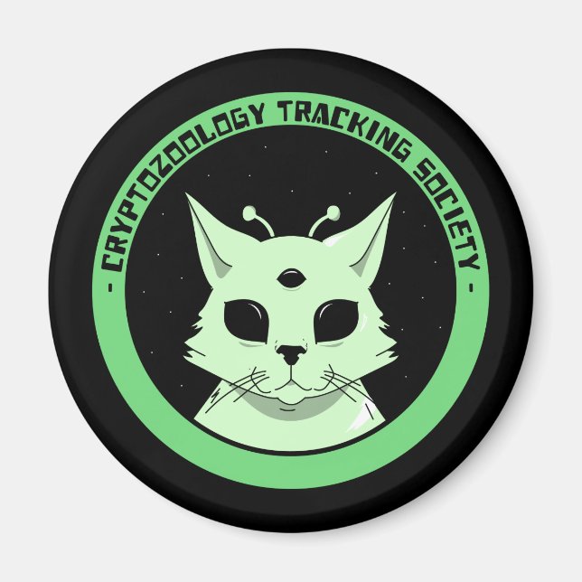 Cryptozoology Tracking Society Magnet (Front)