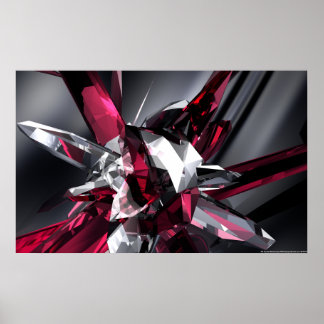 Crystal Abstract Poster