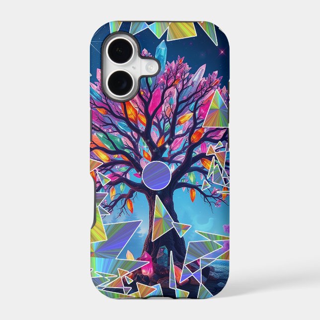 Crystal Abstract Tree Iphone Case (Back)