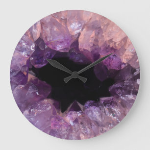 Crystal agate large clock