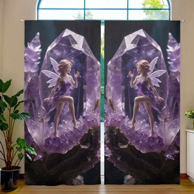 Crystal Amethyst Magic Fairy Curtains (Living Room)