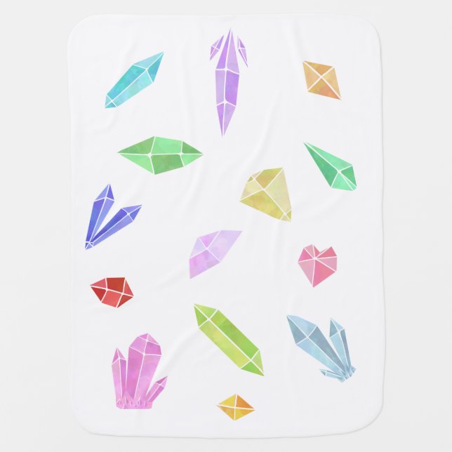 Crystal and Gemstone Baby Blanket (Front)