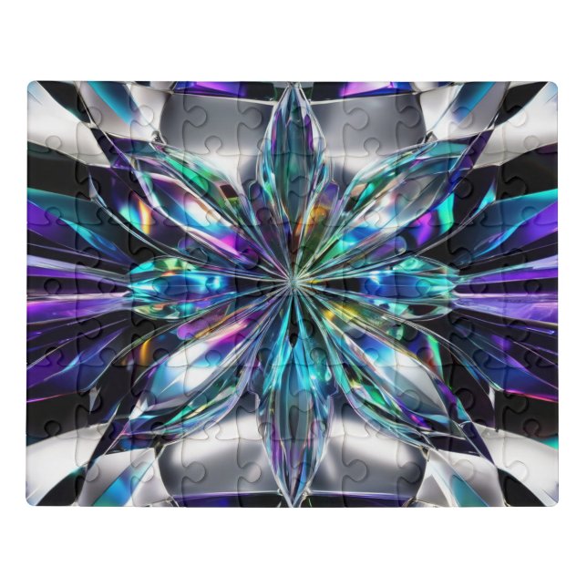 Crystal and Titanium Abstract Jigsaw Puzzle (Puzzle Horizontal)