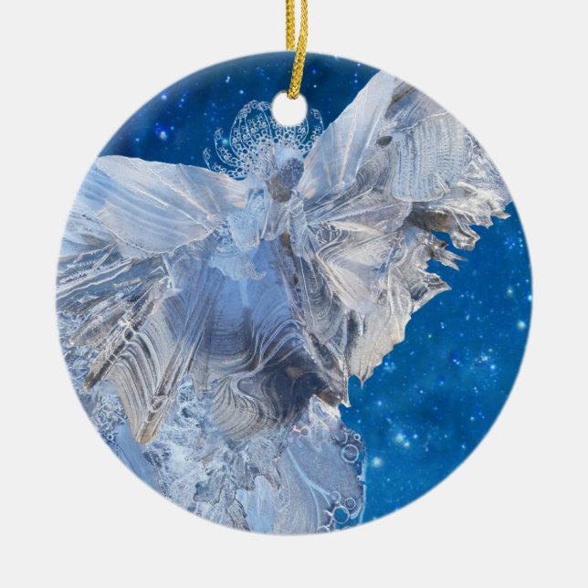 Crystal Angel Ceramic Ornament (Front)