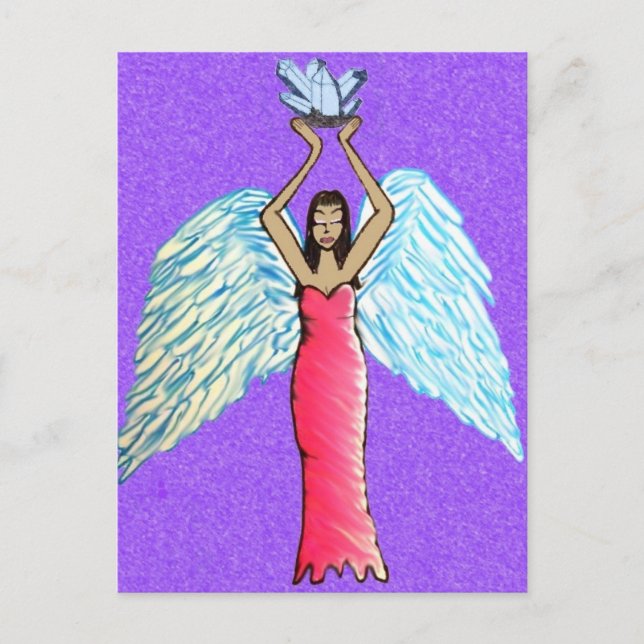 Crystal Angel Postcard / Altar Art (Front)