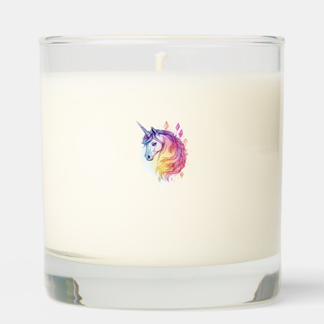 Crystal Aura Unicorn (1) Scented Candle (Front)