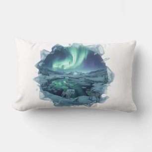 Crystal Aurora Tundra Lumbar Pillow