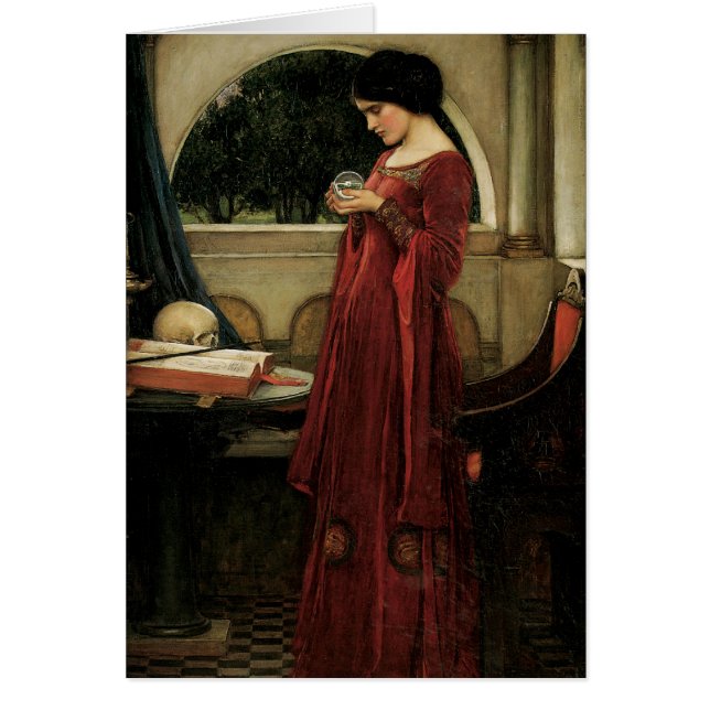 Crystal Ball by John William Waterhouse Cards (Front)