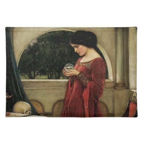 Crystal Ball by John William Waterhouse Cloth Placemat