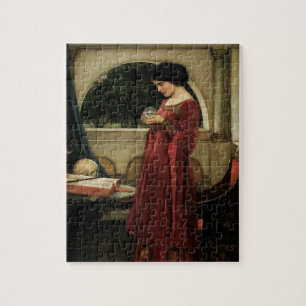 Crystal Ball by John William Waterhouse Jigsaw Puzzle