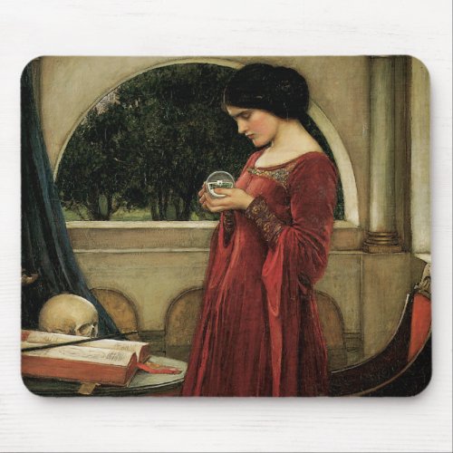 Crystal Ball by John William Waterhouse Mouse Pad