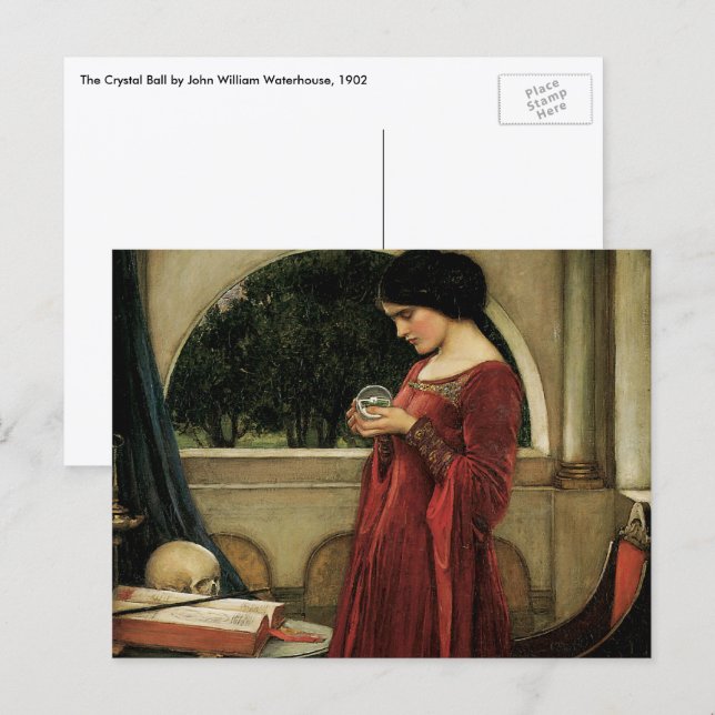 Crystal Ball by John William Waterhouse Postcard (Front/Back)