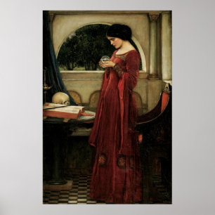Crystal Ball by John William Waterhouse Poster
