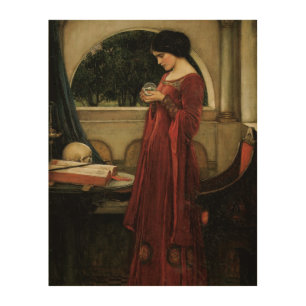 Crystal Ball by John William Waterhouse Wood Wall Decor