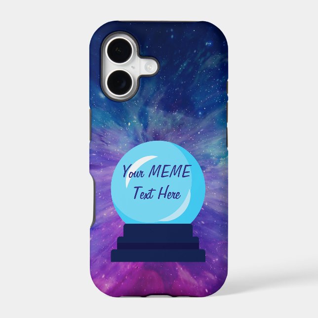 Crystal Ball Create Your Own MEME Iphone Case (Back)