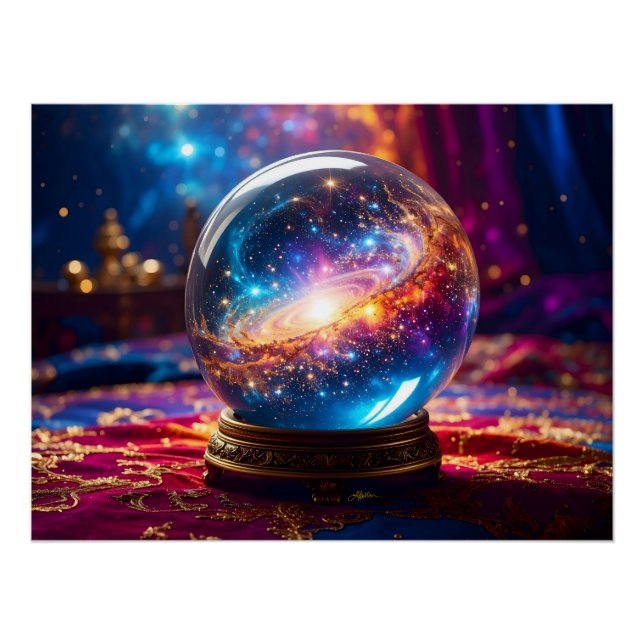Crystal Ball - I See A Cosmic Event In Your Future Poster (Front)