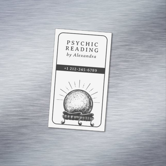 Crystal Ball Psychic Medium  Business Card Magnet (In Situ)