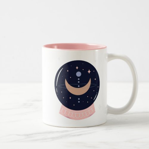 Crystal ball psychic Two_Tone coffee mug