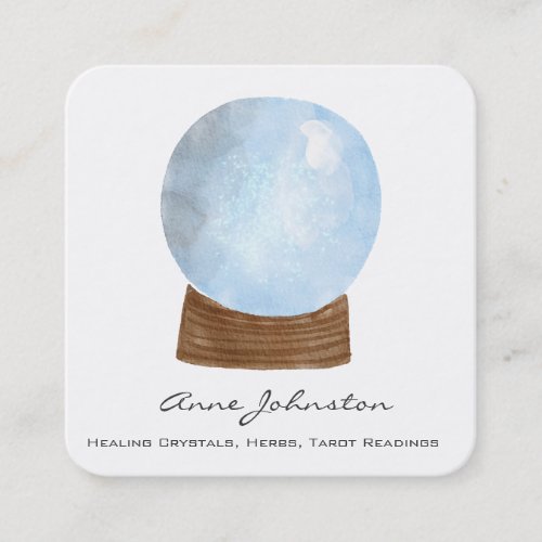 Crystal Ball Square Business Card