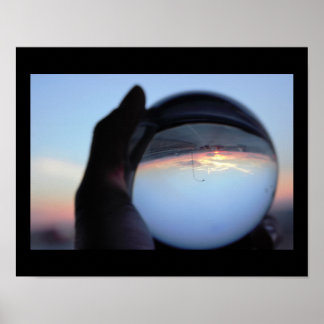 Crystal Ball Sunset Photo Poster