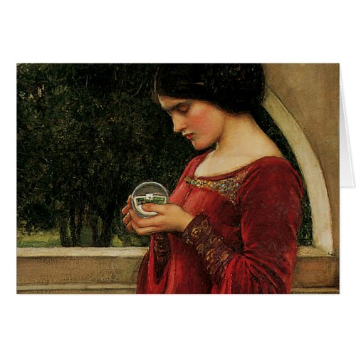 Crystal Ball Woman Waterhouse Painting