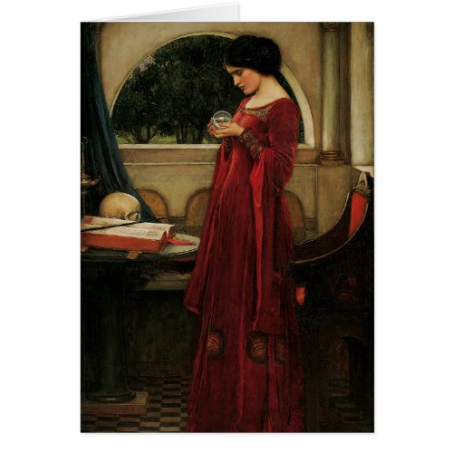 Crystal Ball Woman Waterhouse Painting