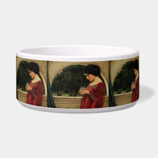 Crystal Ball Woman Waterhouse Painting Bowl (Front)